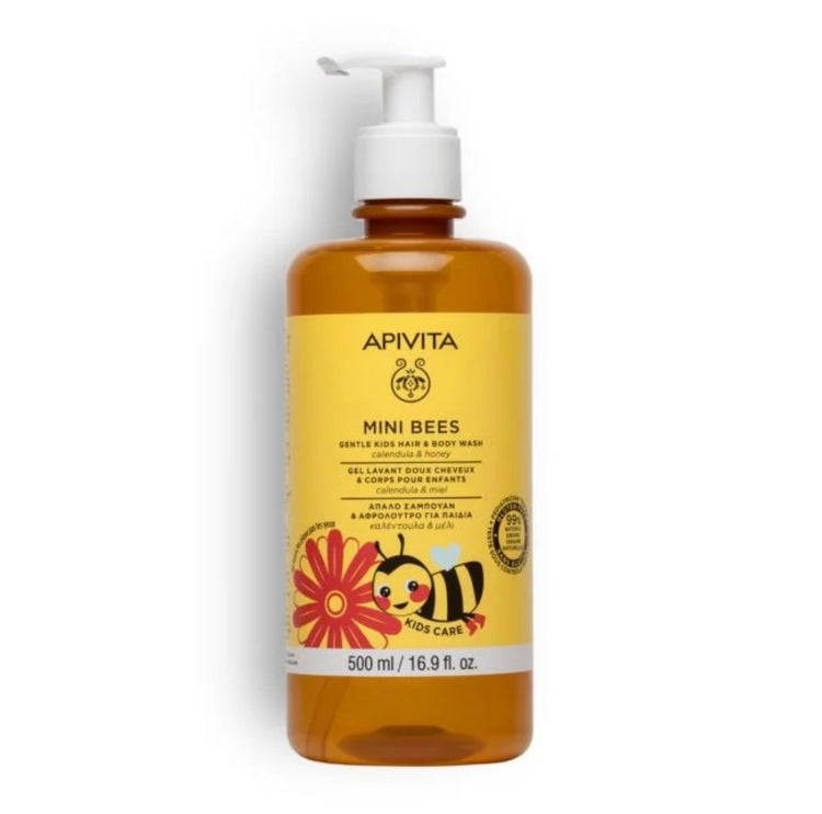 Apivita Mini Bees 金盞花蜂蜜兒童洗髮沐浴露 500ml