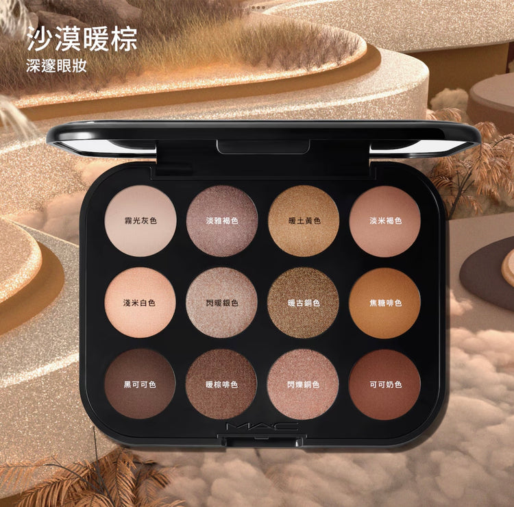 MAC Connect In Color Professional Color Art 12 Color Eyeshadow Palette: Desert Warm Brown